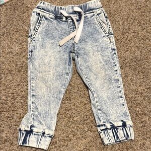 Kids Light Blue Denim Joggers